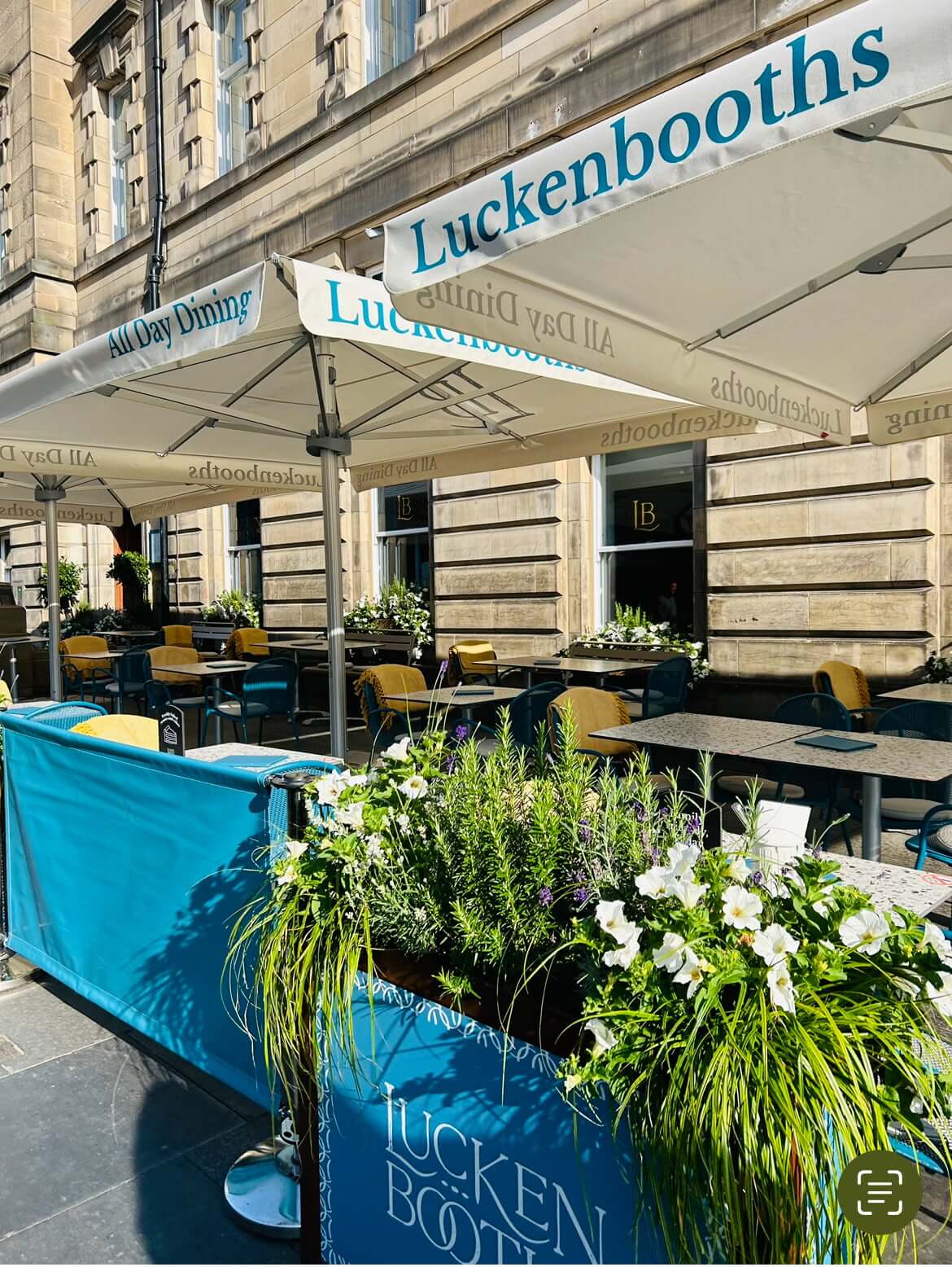 Luckenbooths restaaurant in High Street Royal mile Edinburgh